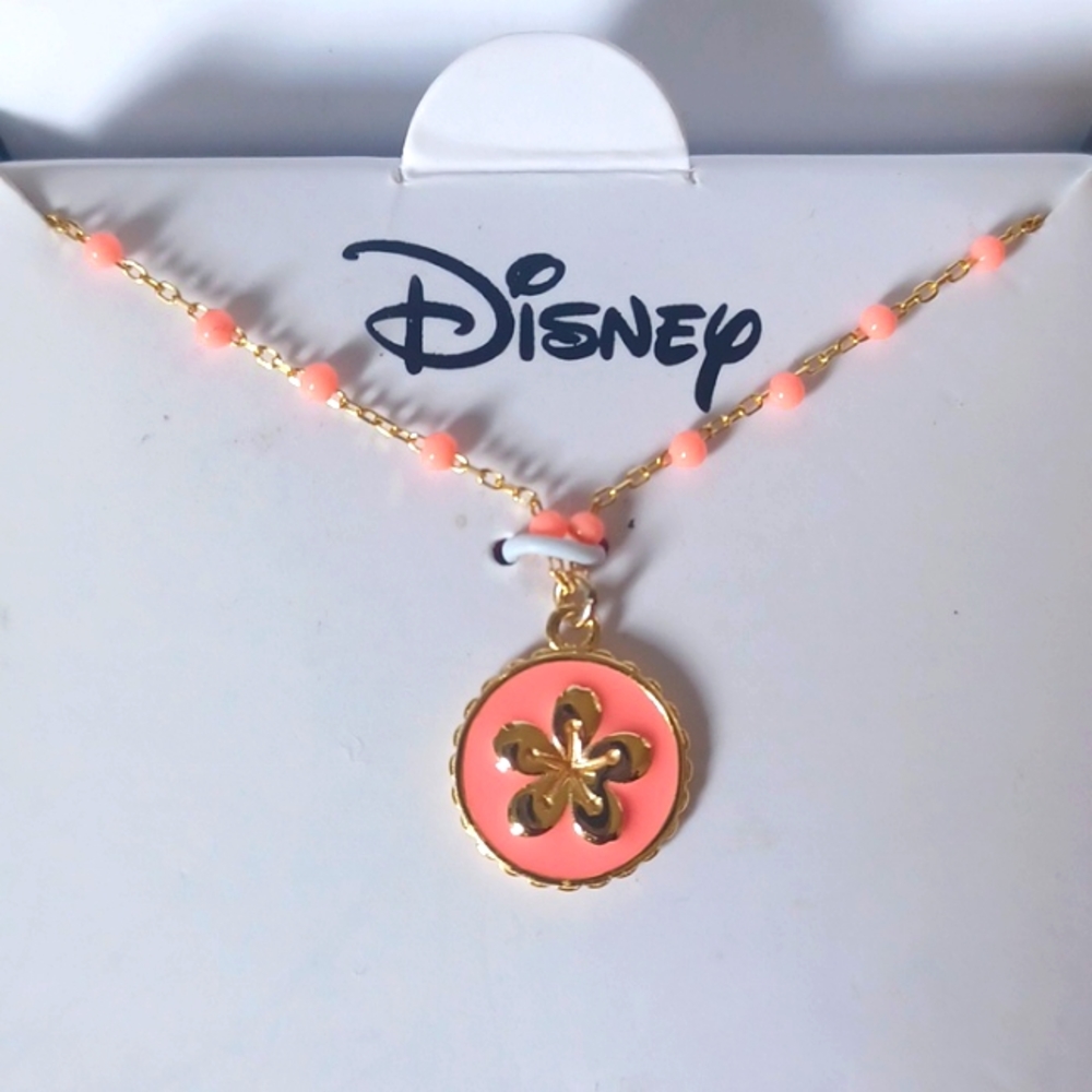 💗NEW Disney Mulan Sterling Silver Flower Necklace, Gift, Valentines Day